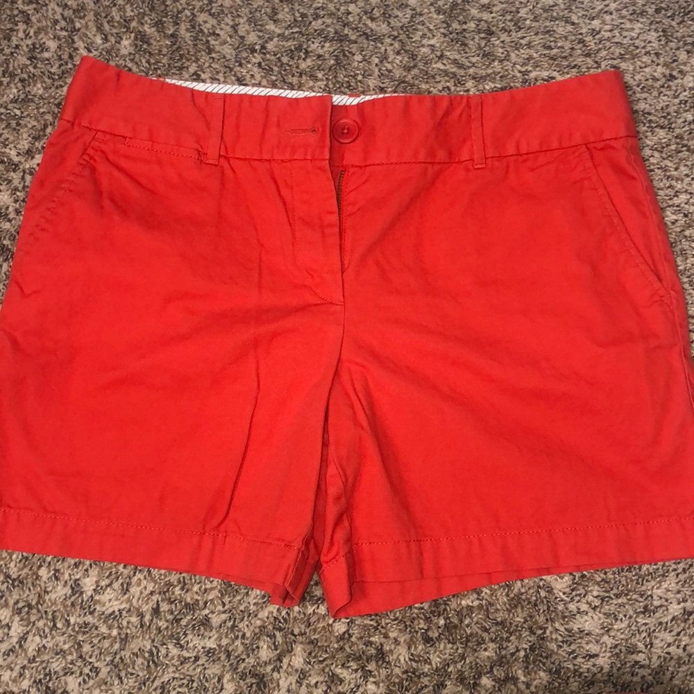 Orange shorts from Loft